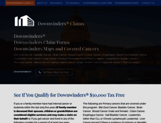 downwinders.info screenshot