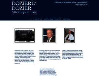 dozieranddozierlaw.com screenshot