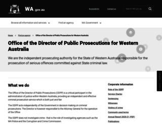 dpp.wa.gov.au screenshot