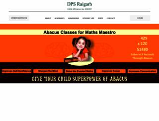 dpsraigarh.com screenshot