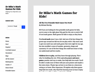 dr-mikes-math-games-for-kids.com screenshot