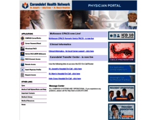 dr.carondelet.org screenshot