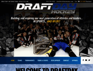draftdayhockey.com screenshot