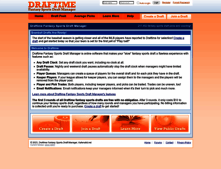 draftime.com screenshot