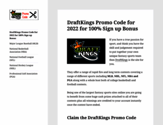 draftkingspromocode.org screenshot