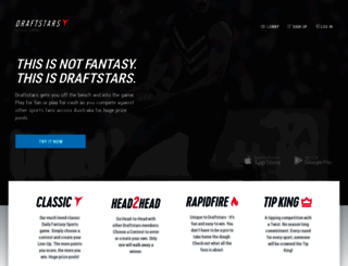 draftstars.com.au screenshot