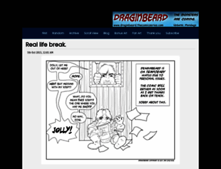 draginbeard.thecomicseries.com screenshot