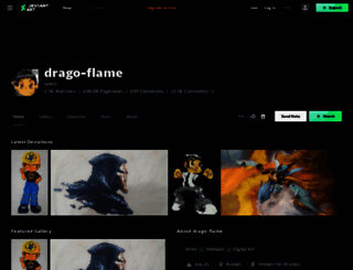drago-flame.deviantart.com screenshot