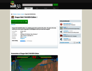 dragon-ball-z-mugen-edition.soft32.com screenshot