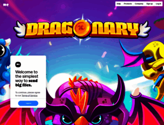 dragonary.wetransfer.com screenshot