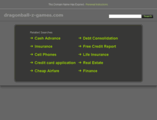 dragonball-z-games.com screenshot