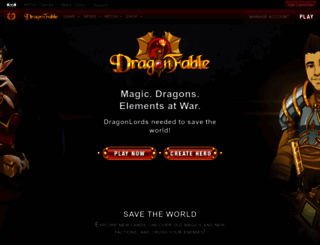 dragonfable.com screenshot