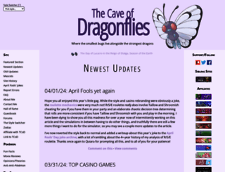 dragonflycave.com screenshot