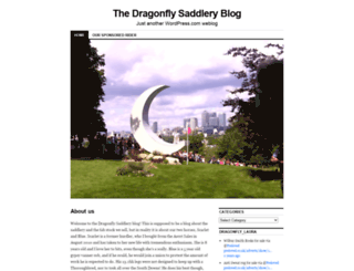 dragonflysaddlery.wordpress.com screenshot