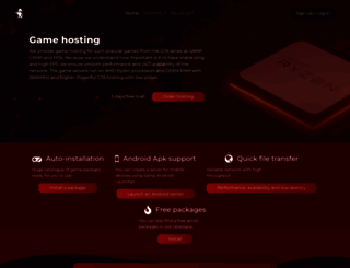 dragonhost.org screenshot