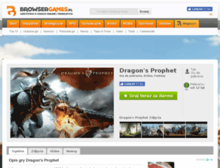dragons-prophet.browsergames.pl screenshot