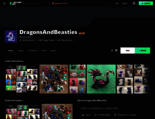 dragonsandbeasties.deviantart.com screenshot