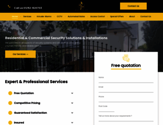 dragonsecuritysystems.co.uk screenshot