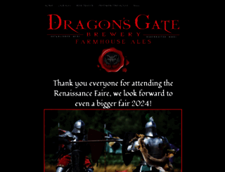 dragonsgatebrewery.com screenshot