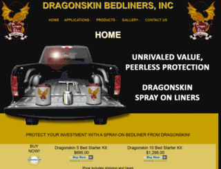 dragonskinbedliners.com screenshot