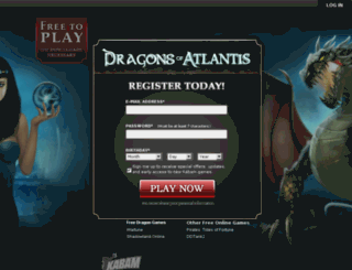 dragonsofatlantis.com screenshot