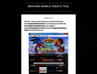 dragonsworldcheatstool.wordpress.com screenshot
