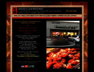 dragonvillagerestaurant.com screenshot