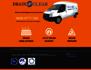 drain-clear.com screenshot