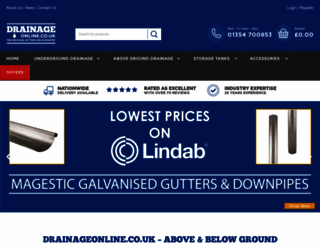 drainageonline.co.uk screenshot