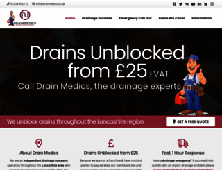drainmedics.co.uk screenshot