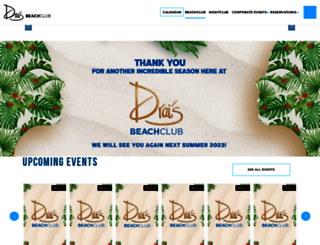 draisbeachclub.com screenshot