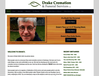 drakecremation.com screenshot