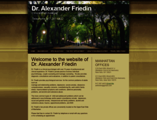 dralexanderfriedin.com screenshot