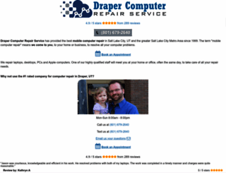 drapercomputerrepair.com screenshot