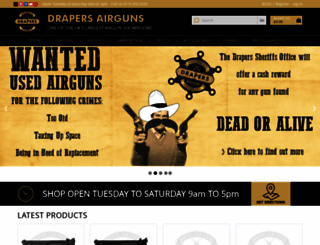 drapers-airguns.co.uk screenshot