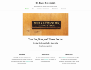 drbrucegreenspan.com screenshot