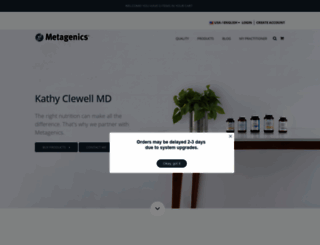 drclewell.metagenics.com screenshot