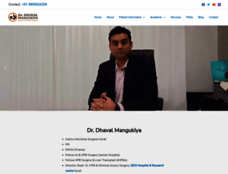drdhavalmangukiya.com screenshot