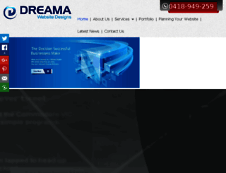 dreamawebsites.com.au screenshot