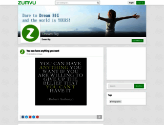 dreambig.zumvu.com screenshot