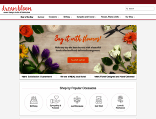 dreambloomflowers.com screenshot