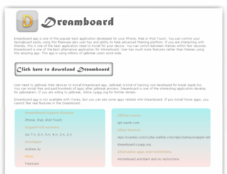 dreamboard.cyapp.org screenshot