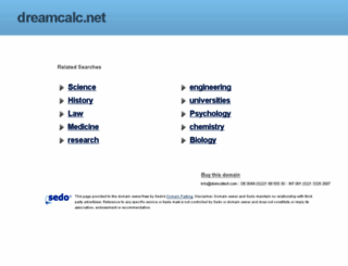 dreamcalc.net screenshot