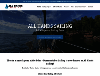 dreamcatcher-sailing.com screenshot