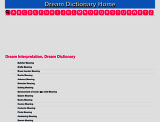 dreamdictionary.dedikmi.com screenshot