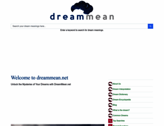 dreamencyclopedia.net screenshot