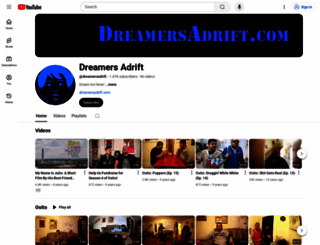 dreamersadrift.com screenshot