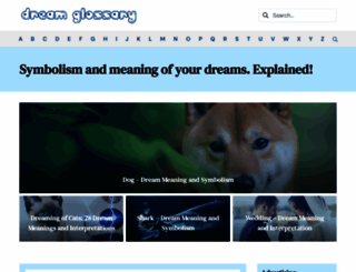 dreamglossary.com screenshot