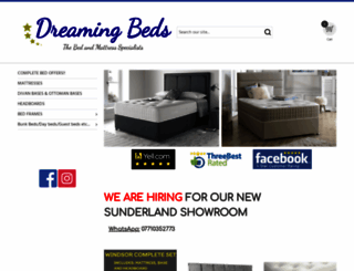dreamingbeds.co.uk screenshot