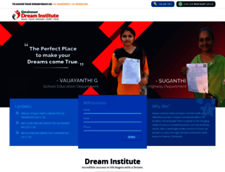 dreaminstitute.in screenshot